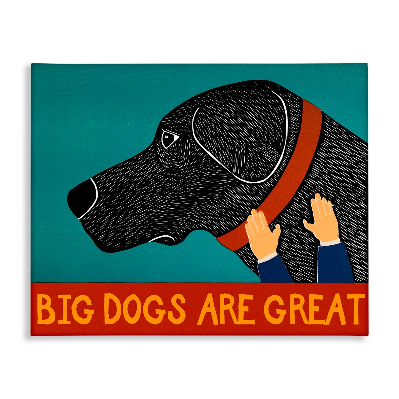 Stupell Industries Big Dogs Are Great Canvas, design by Stephen Huneck